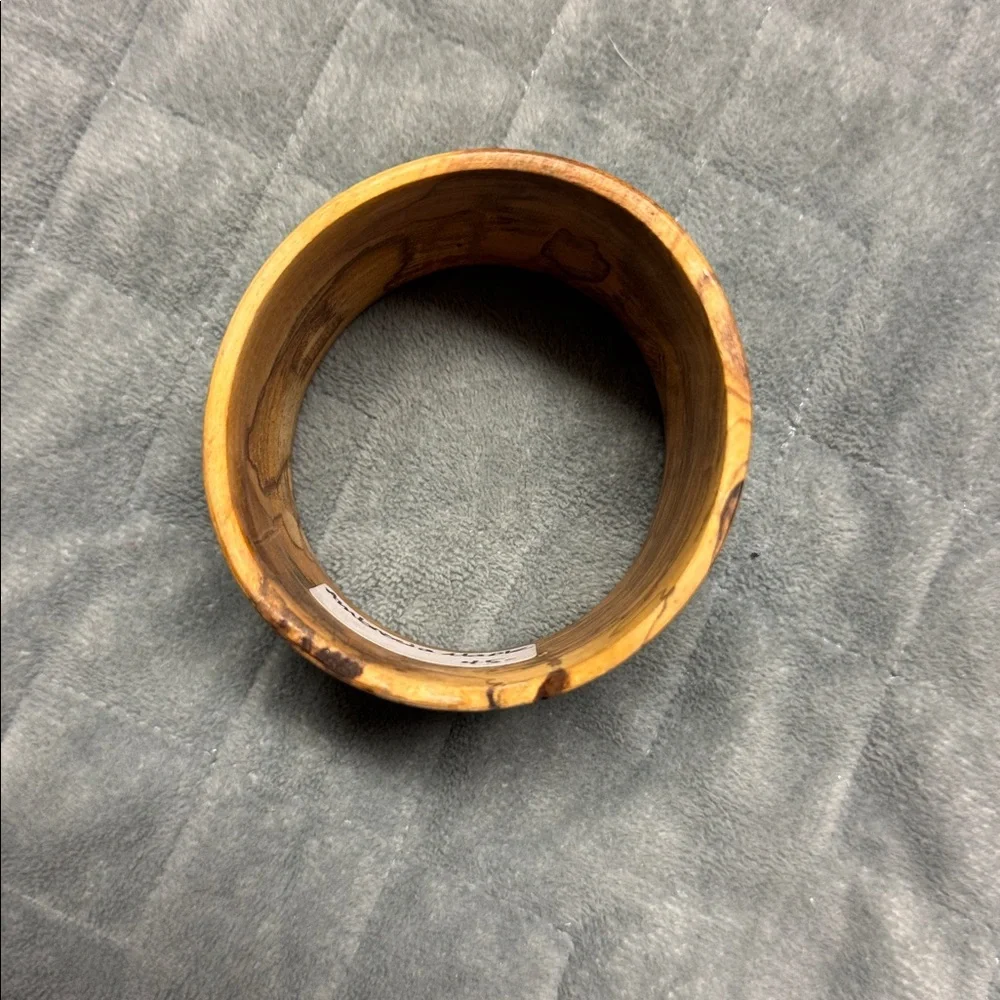 Ambrosia Maple Bangle Bracelet, Natural, Brown, Wood, Boho - Picture 8 of 10